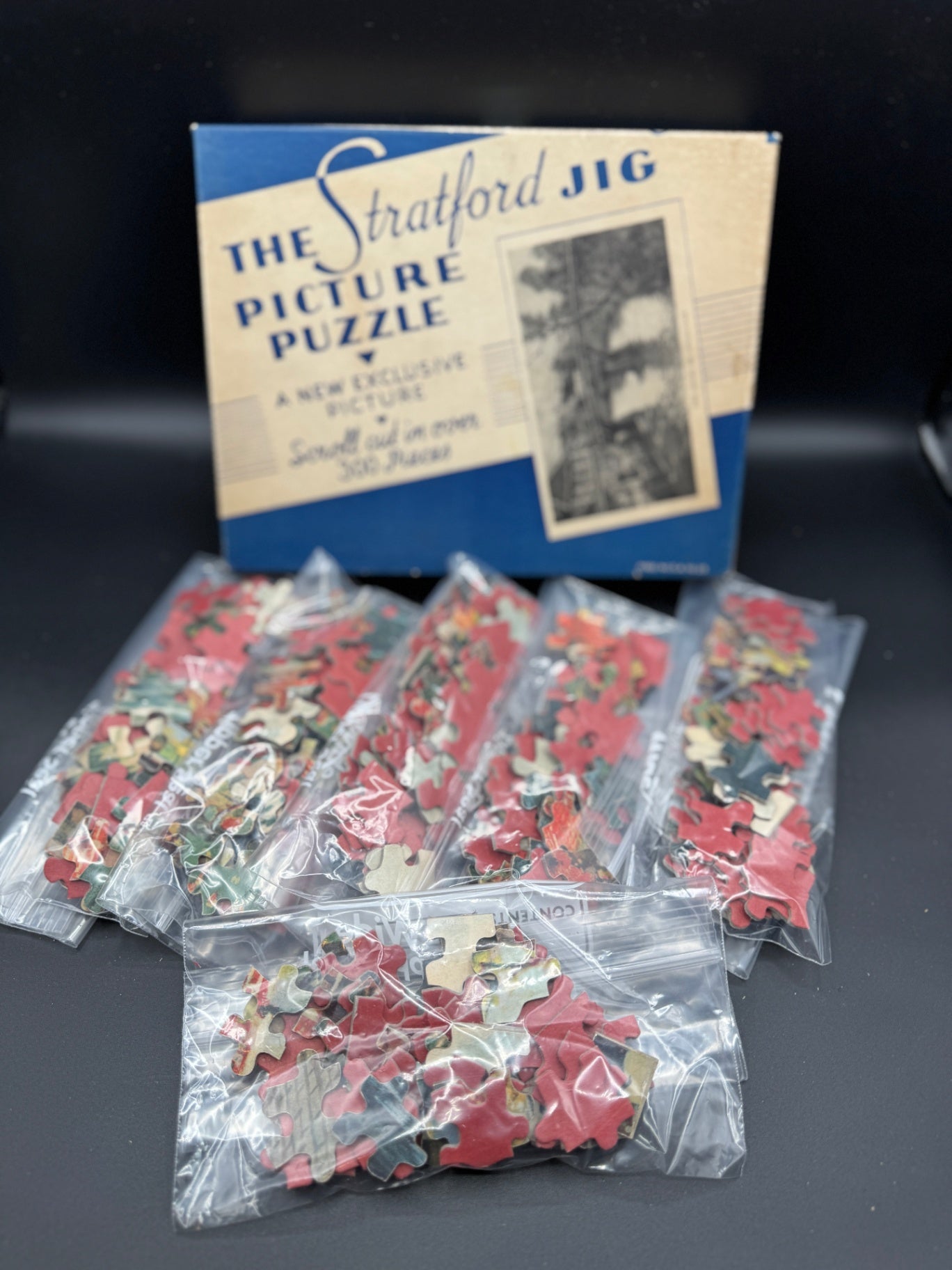 Vintage Stratford Jig Puzzle Pieces, Crafting