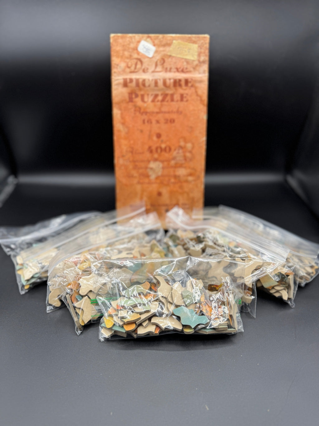 Vintage DeLuxe Picture Puzzle Pieces, Crafting