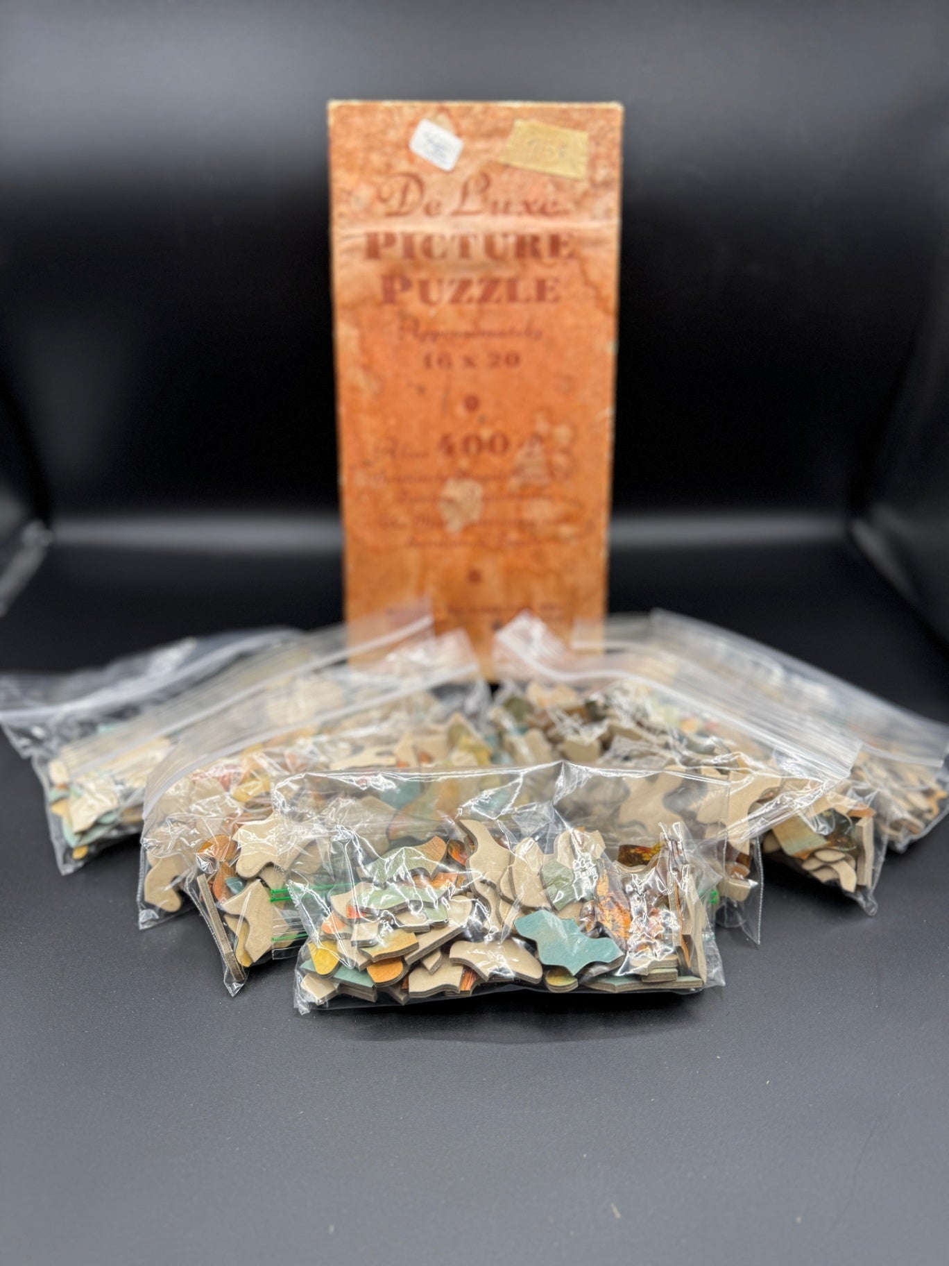 Vintage DeLuxe Picture Puzzle Pieces, Crafting