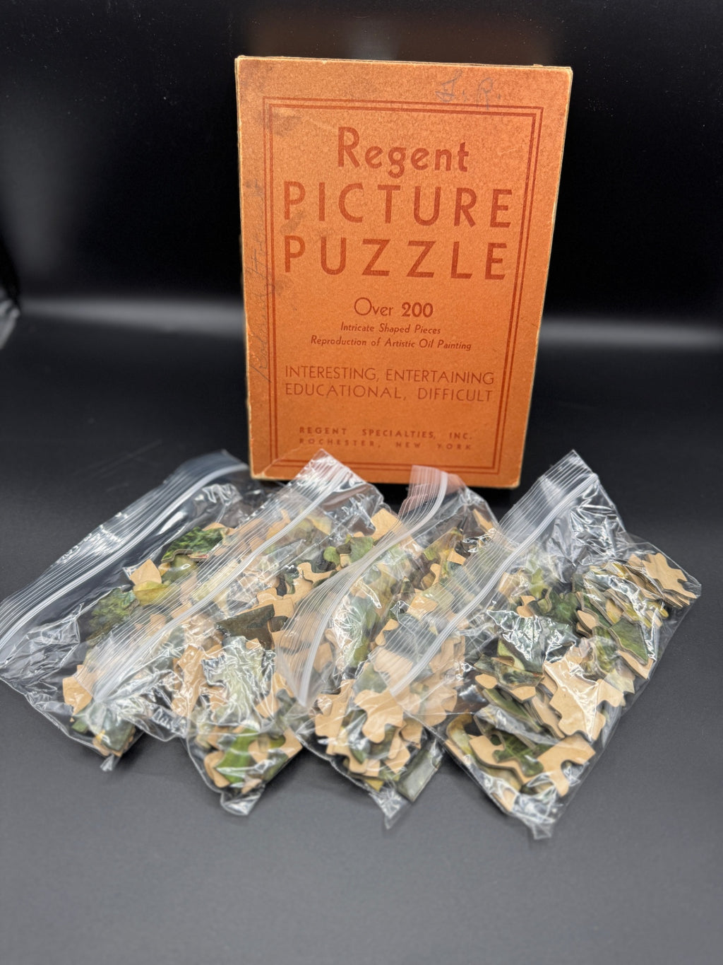 Vintage Regent Picture Puzzle Pieces, Crafting