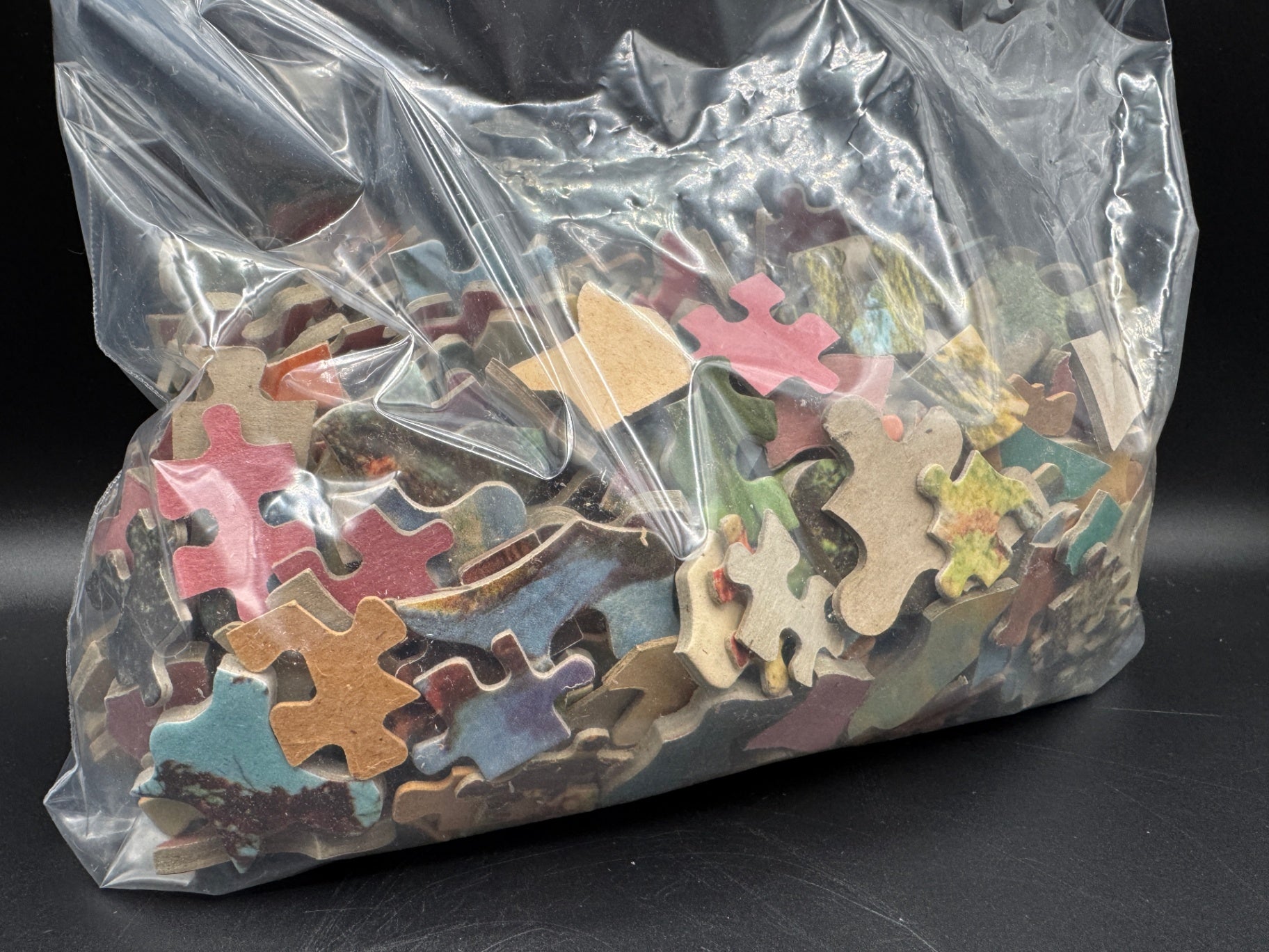 Vintage Assorted Puzzle Pieces, Crafting