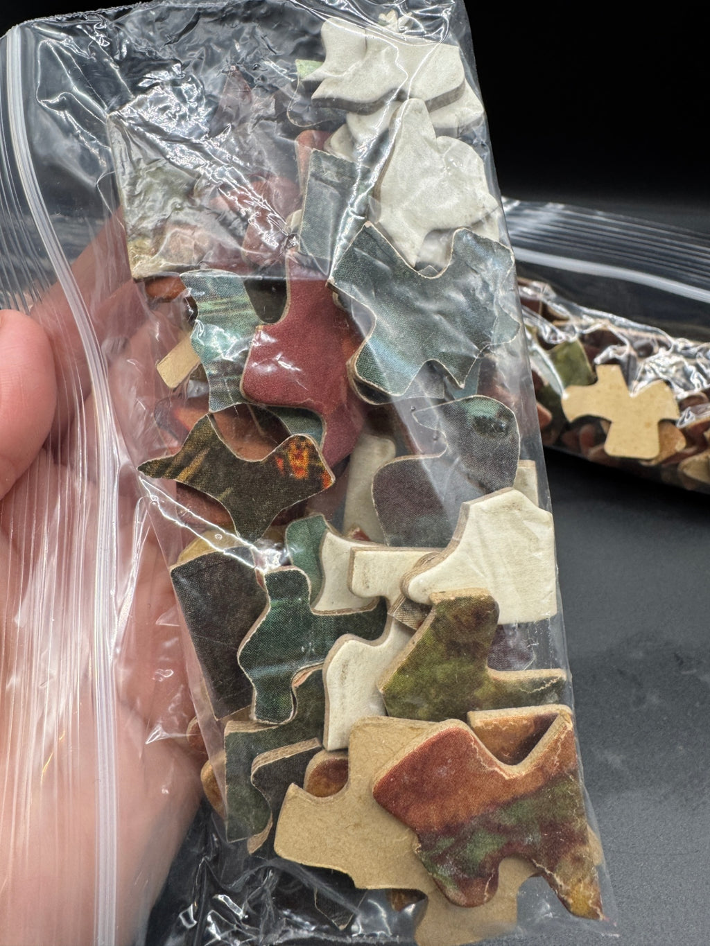 Vintage Picture Puzzle Pieces, Crafting
