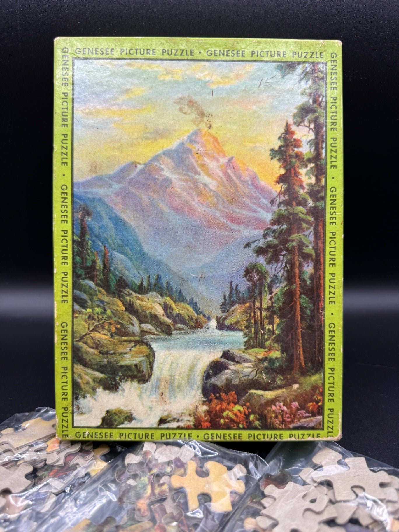 Vintage Genesee Picture Puzzle Pieces, Crafting