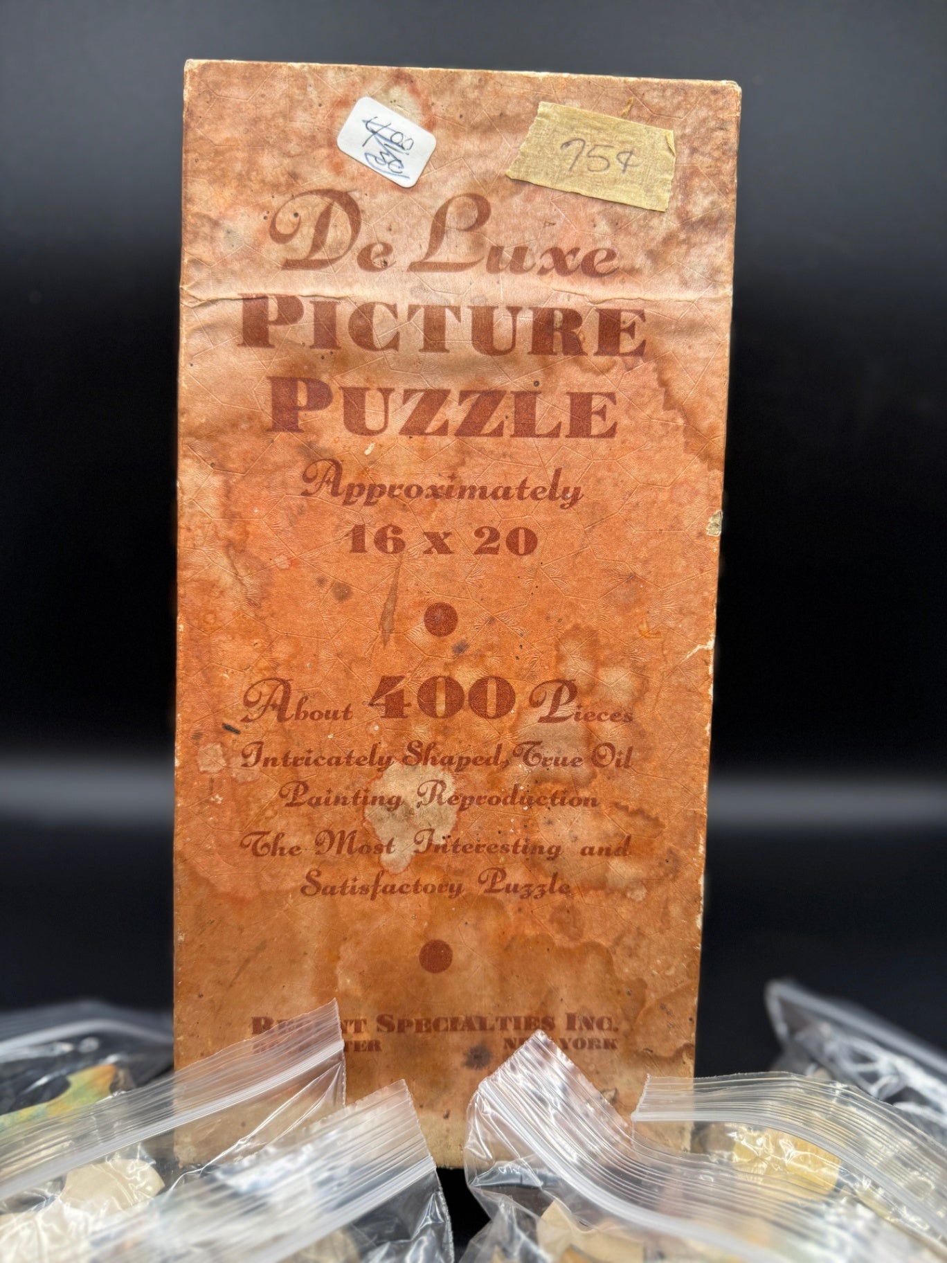 Vintage DeLuxe Picture Puzzle Pieces, Crafting
