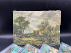 Vintage Picture Puzzle Pieces, Crafting