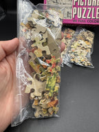 Vintage Genesee Picture Puzzle Pieces, Crafting