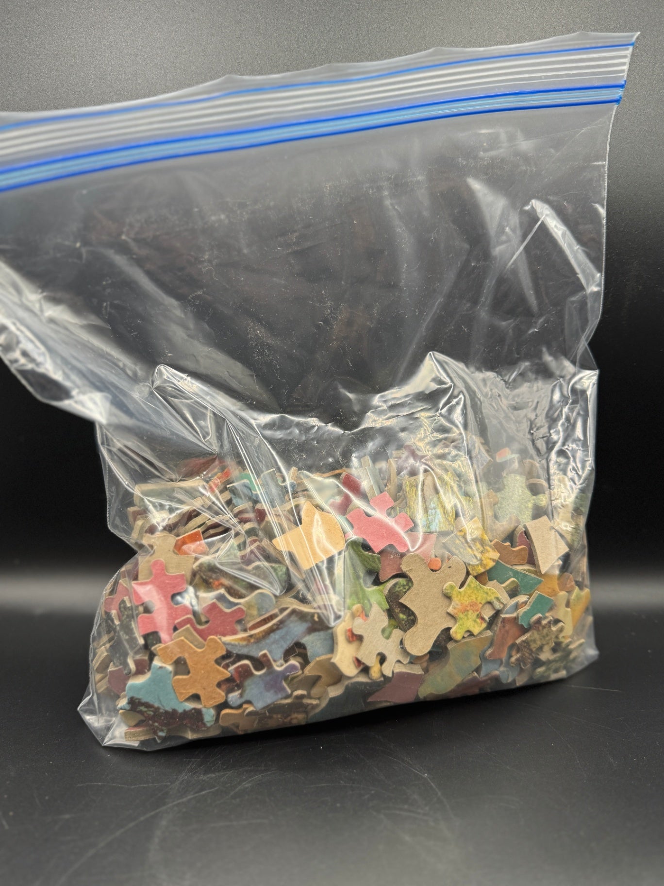 Vintage Assorted Puzzle Pieces, Crafting