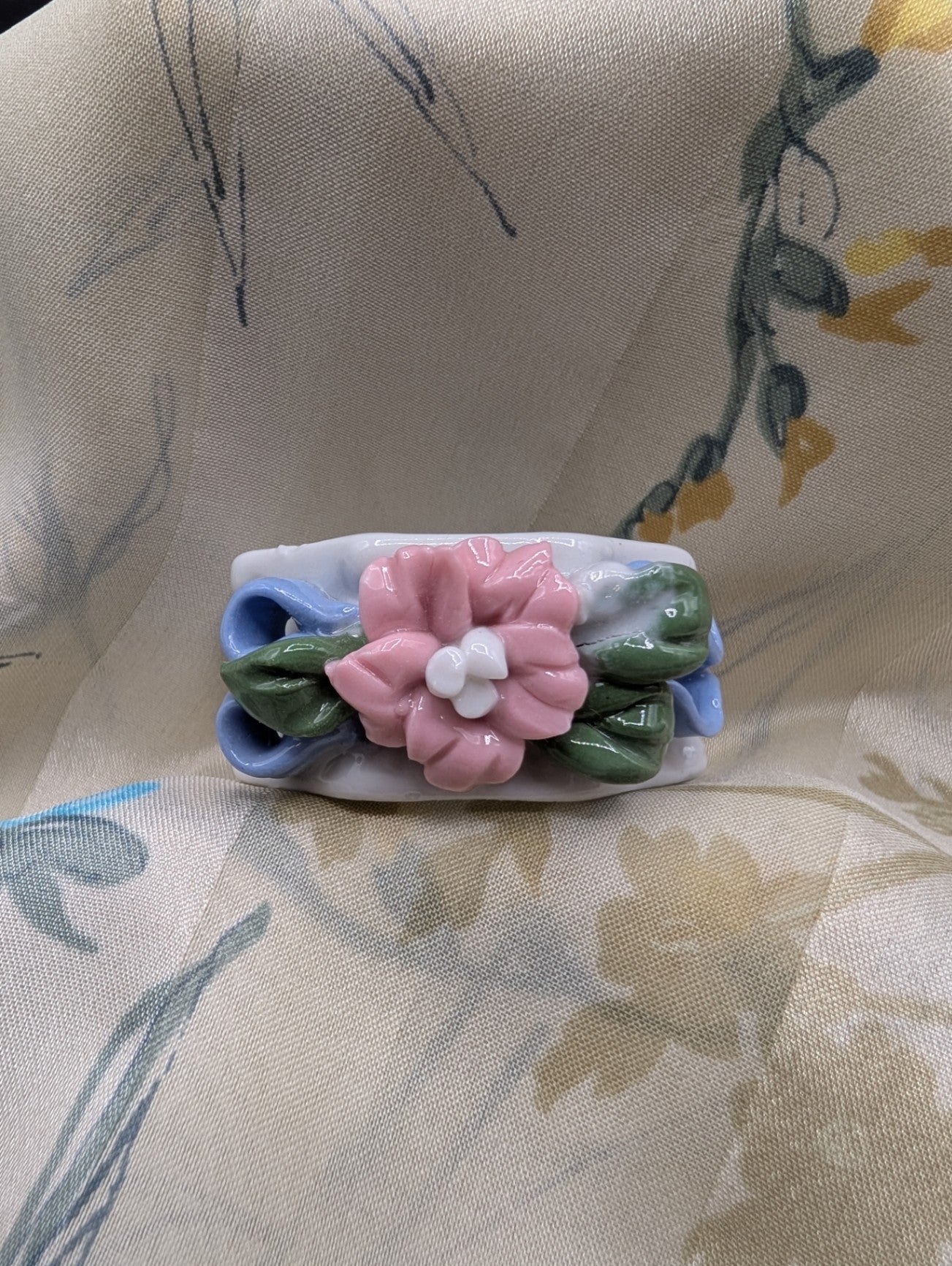 Porcelain Floral Napkin Rings