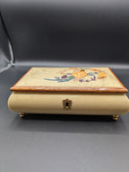 Italian Inlaid Wood Music/Jewelry Box