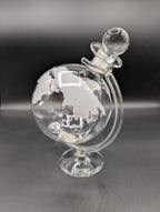 Glass Globe Decanter in Stand