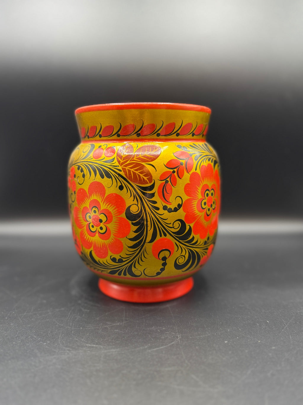VTG Khokhloma Vase