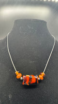 Striped Amber Necklace