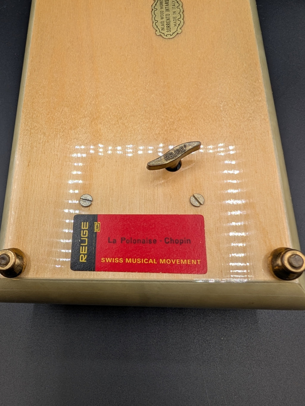 Italian Inlaid Wood Music/Jewelry Box