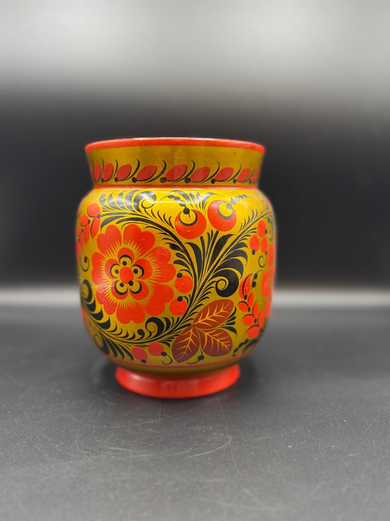 VTG Khokhloma Vase
