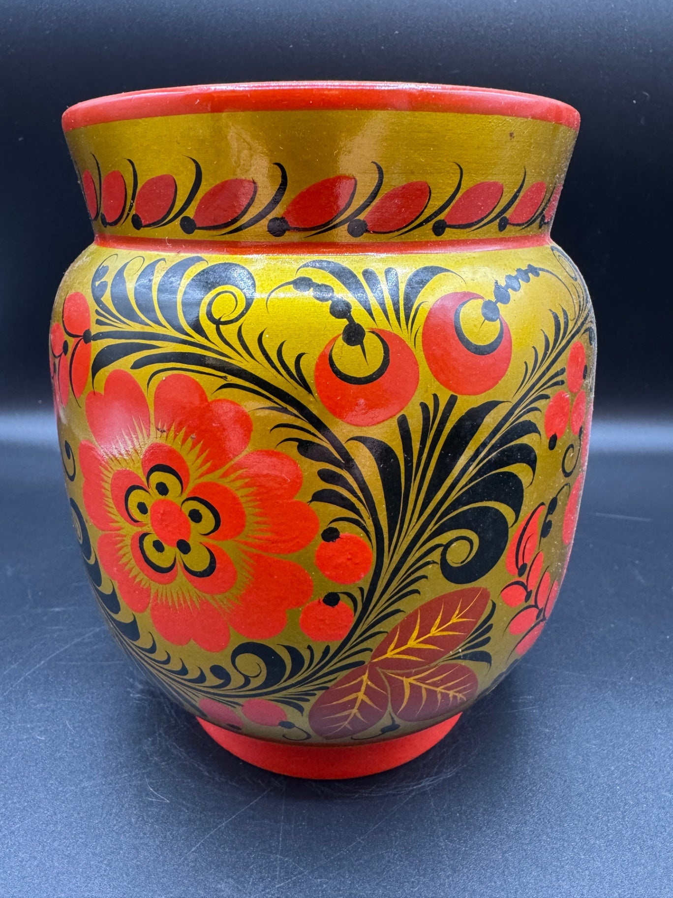 VTG Khokhloma Vase