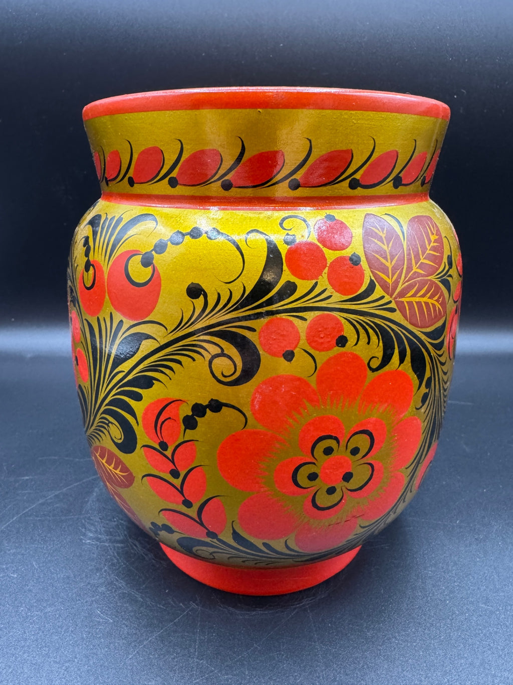 VTG Khokhloma Vase