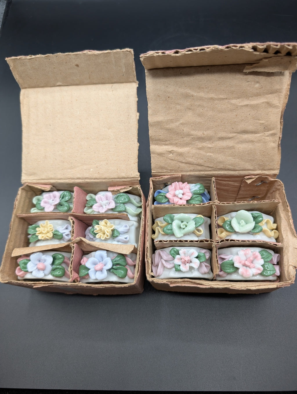 Porcelain Floral Napkin Rings