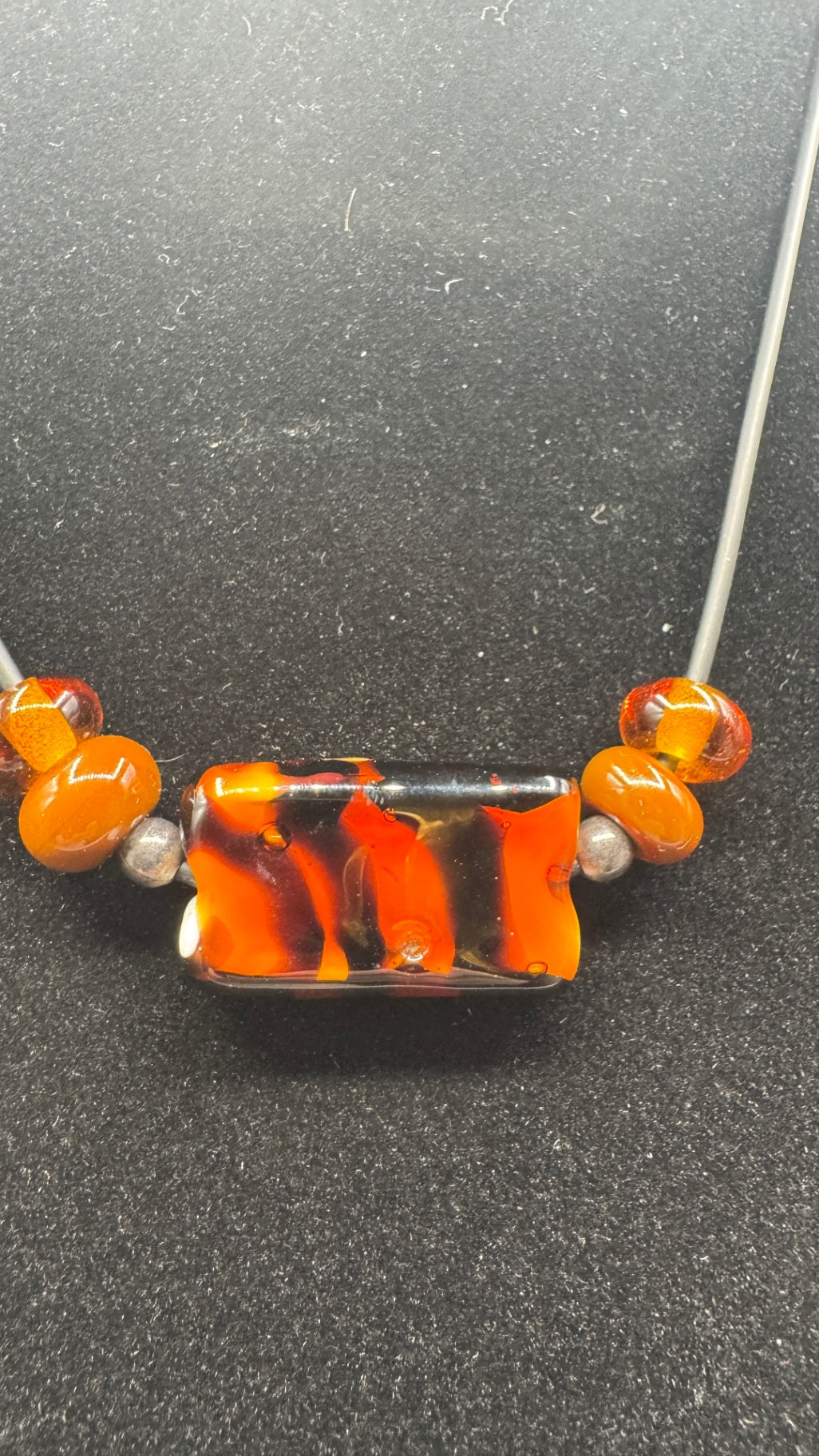 Striped Amber Necklace