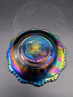 Mini Carnival Glass Butter Dish