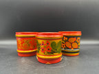 VTG Khokhloma Cups, Set of 3
