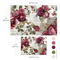 Double Delight Decoupage Fiber Paper Set - Crimson Elegance