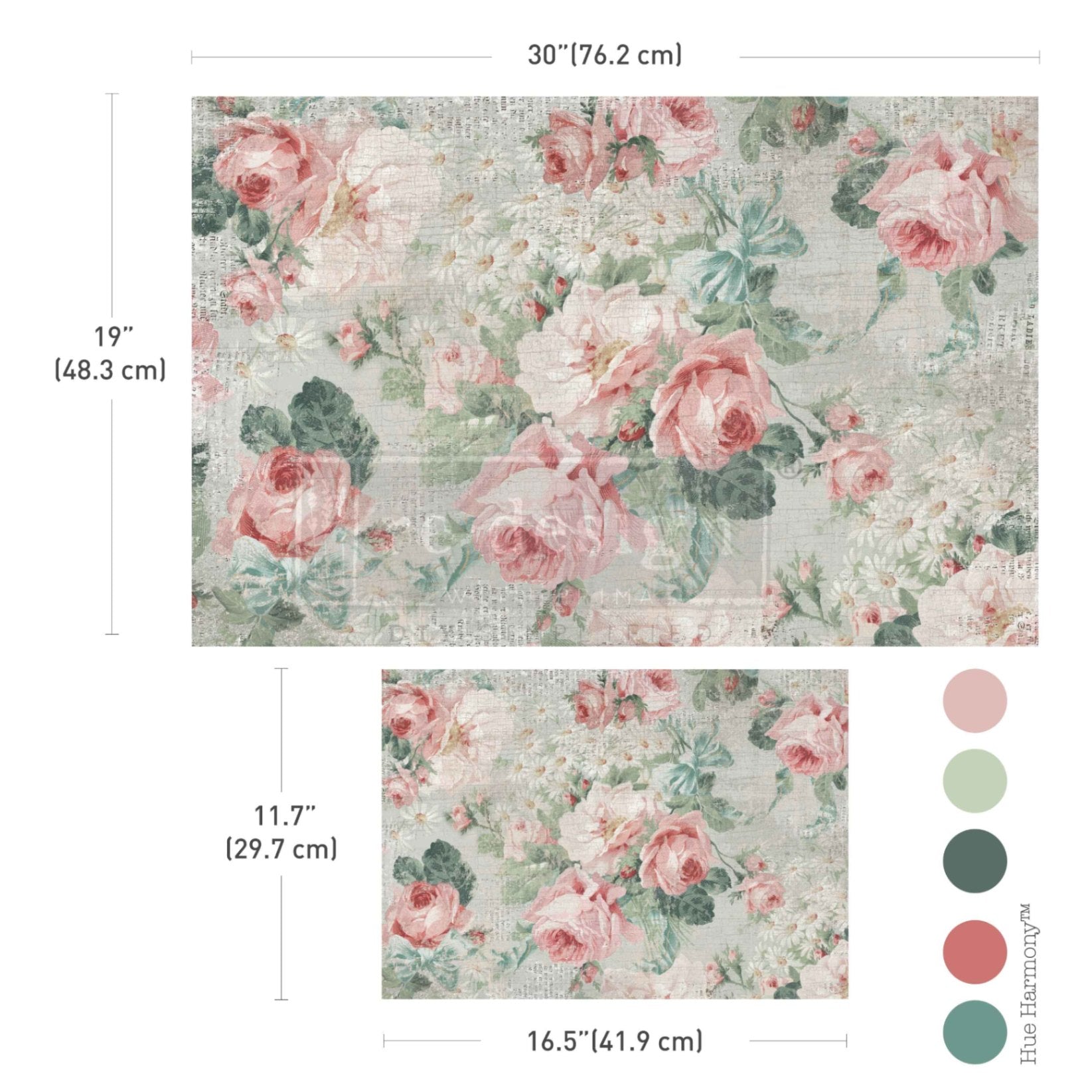 Double Delight Decoupage Fiber Paper Set - Pink Blossom Bliss