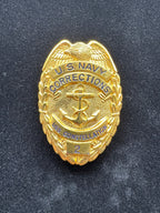 USS Constellation Gold Corrections Badge