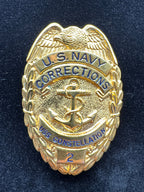 USS Constellation Gold Corrections Badge