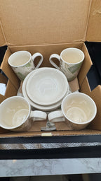 Corelle 16 piece textured leaves NIB