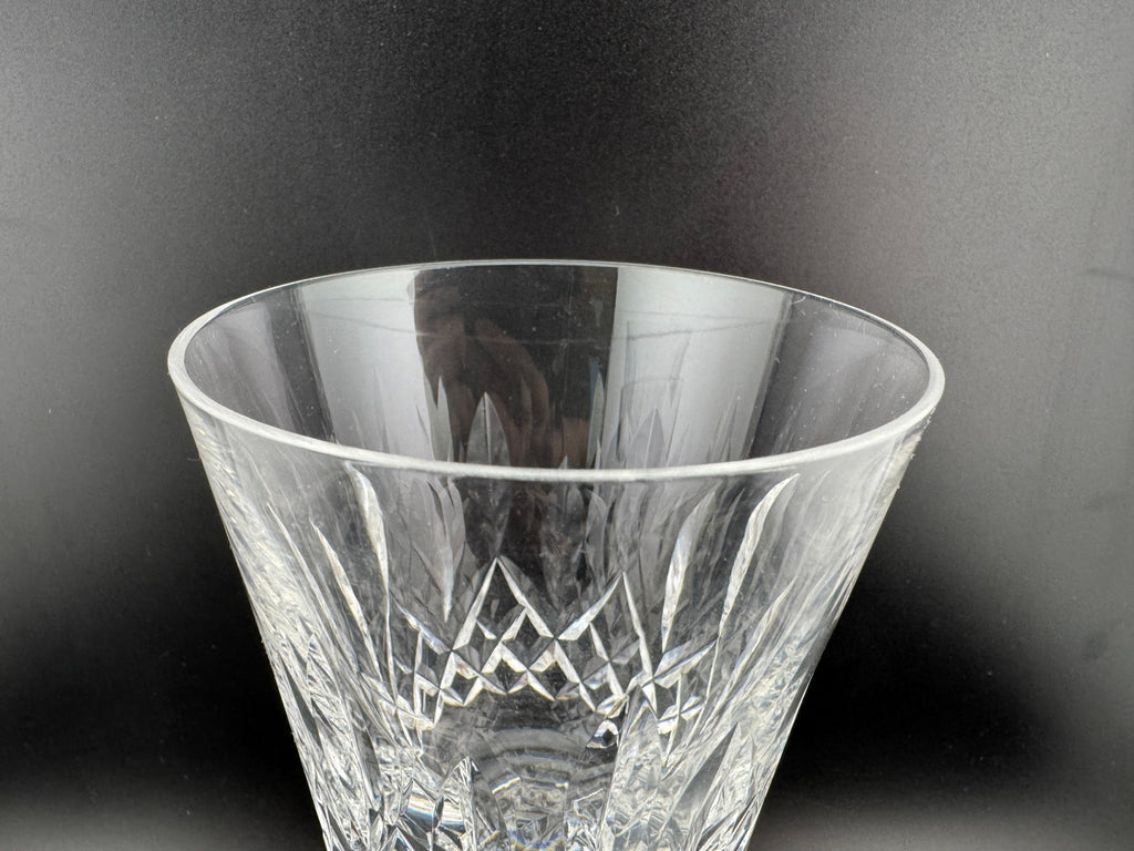 Signed Waterford Crystal Lismore water goblets