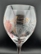  2 Rosenberg Romanian crystal wine glasses