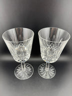 Signed Waterford Crystal Lismore water goblets