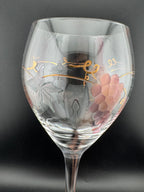  2 Rosenberg Romanian crystal wine glasses