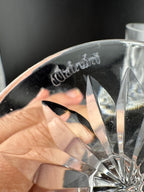 Signed Waterford Crystal Lismore water goblets