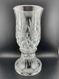 PartyLite "Savannah" pattern 2-piece cut crystal hurricane lamp