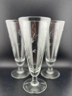 Princess House Heritage footed pilsner glasses