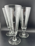Princess House Heritage footed pilsner glasses