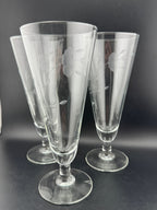 Princess House Heritage footed pilsner glasses