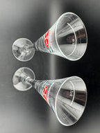 Malteser Kreuz glass champagne flutes