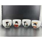 Geisha Tea Set - Teapot with Four Cups