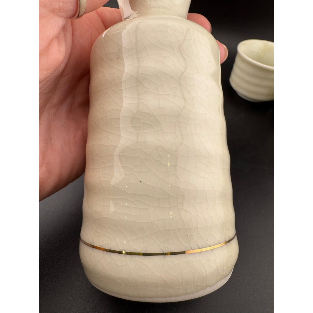 Vintage OMC Sake Set, Guilded Grouse