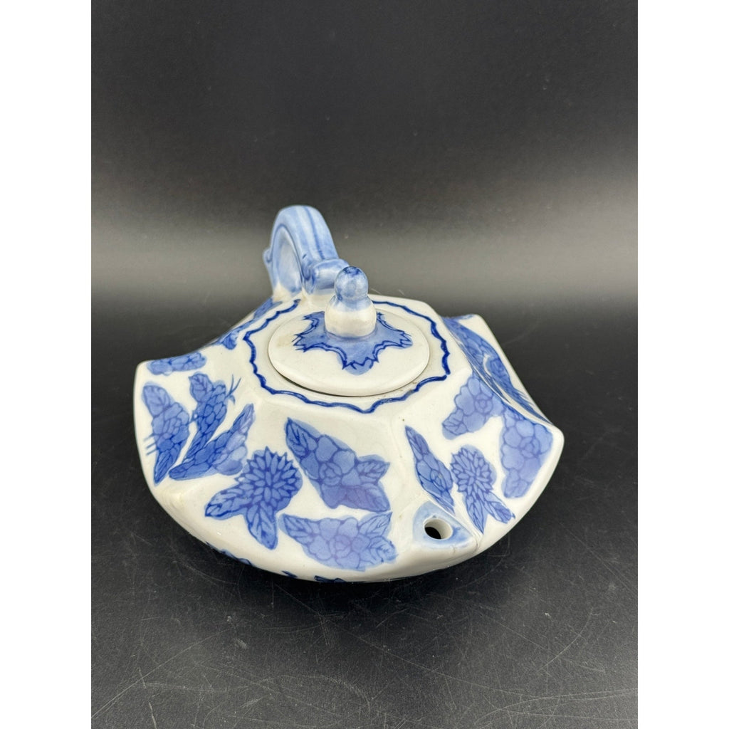 Vintage Miniature Hexagon Shaped Teapot