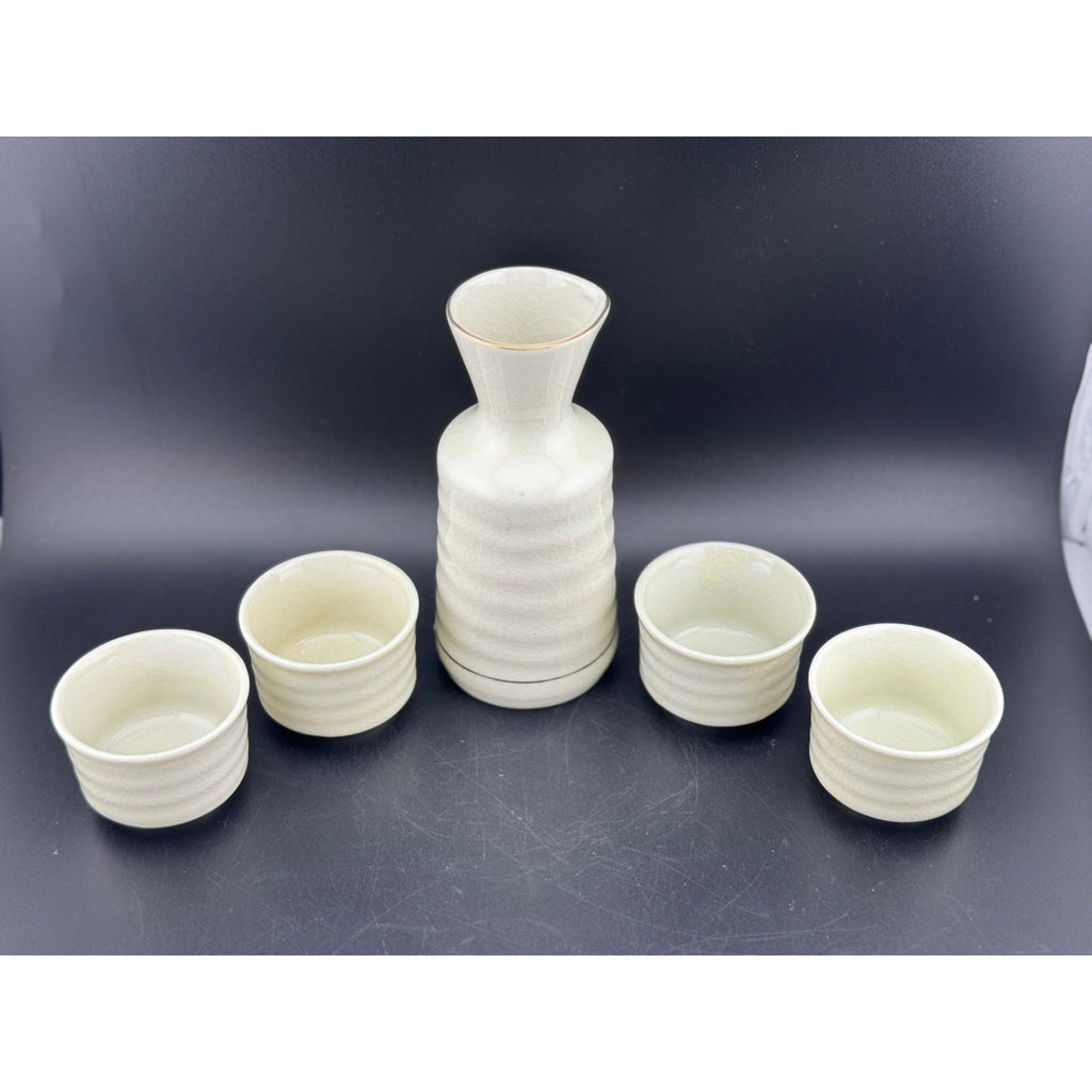 Vintage OMC Sake Set, Guilded Grouse