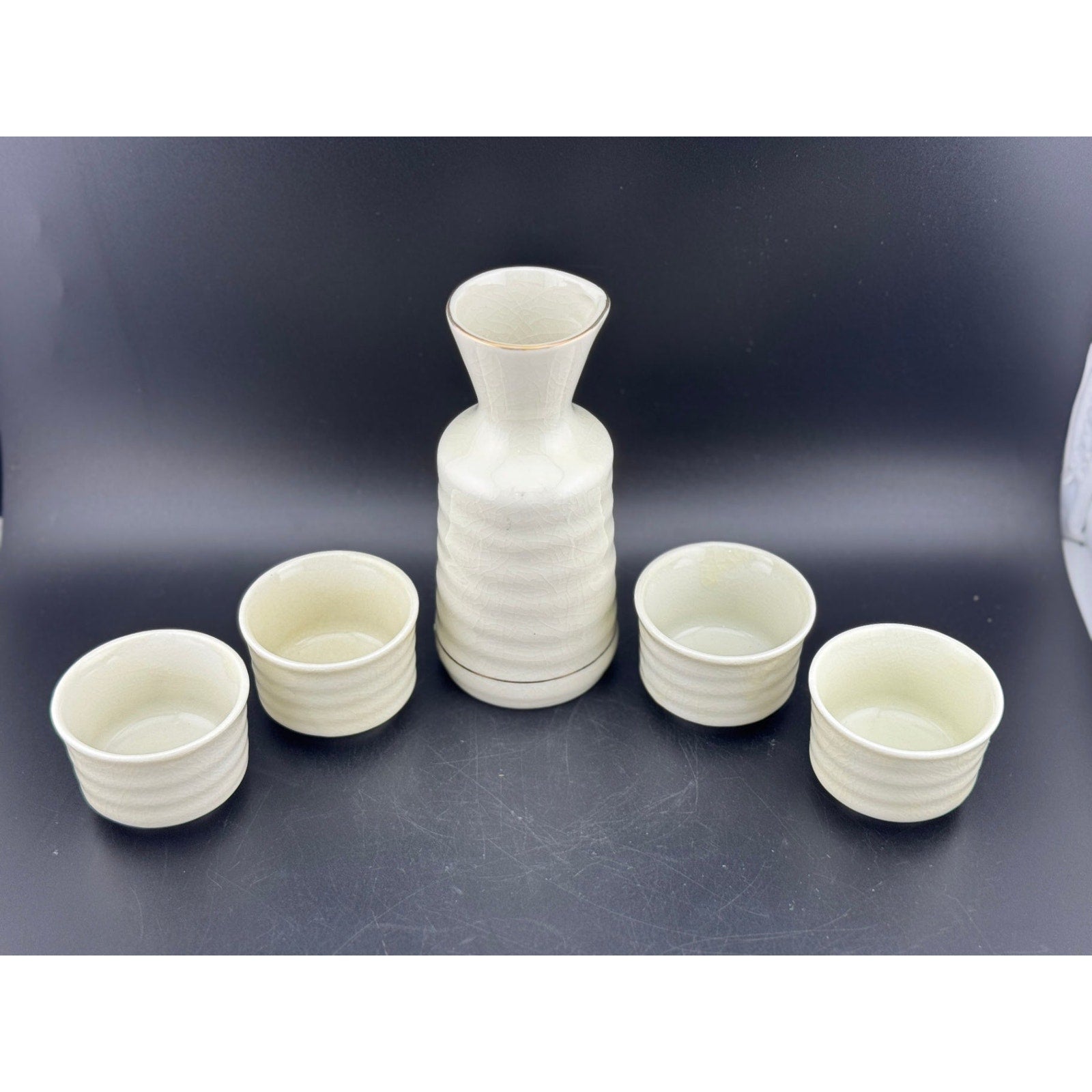 Vintage OMC Sake Set, Guilded Grouse