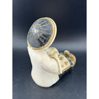 Vintage Salt Stone Little Asian Girl Reading