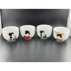 Geisha Tea Set - Teapot with Four Cups