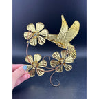 3-Piece Brass Hummingbird Wall Hangers