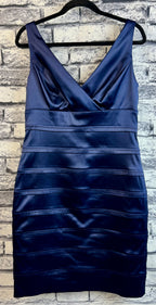 American Living Navy Satin Dress - Image 1