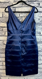 American Living Navy Satin Dress - Image 4