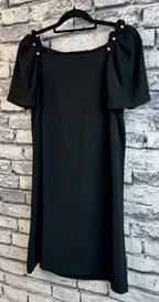 Ann Taylor Black & Pearl Dress - Image 3